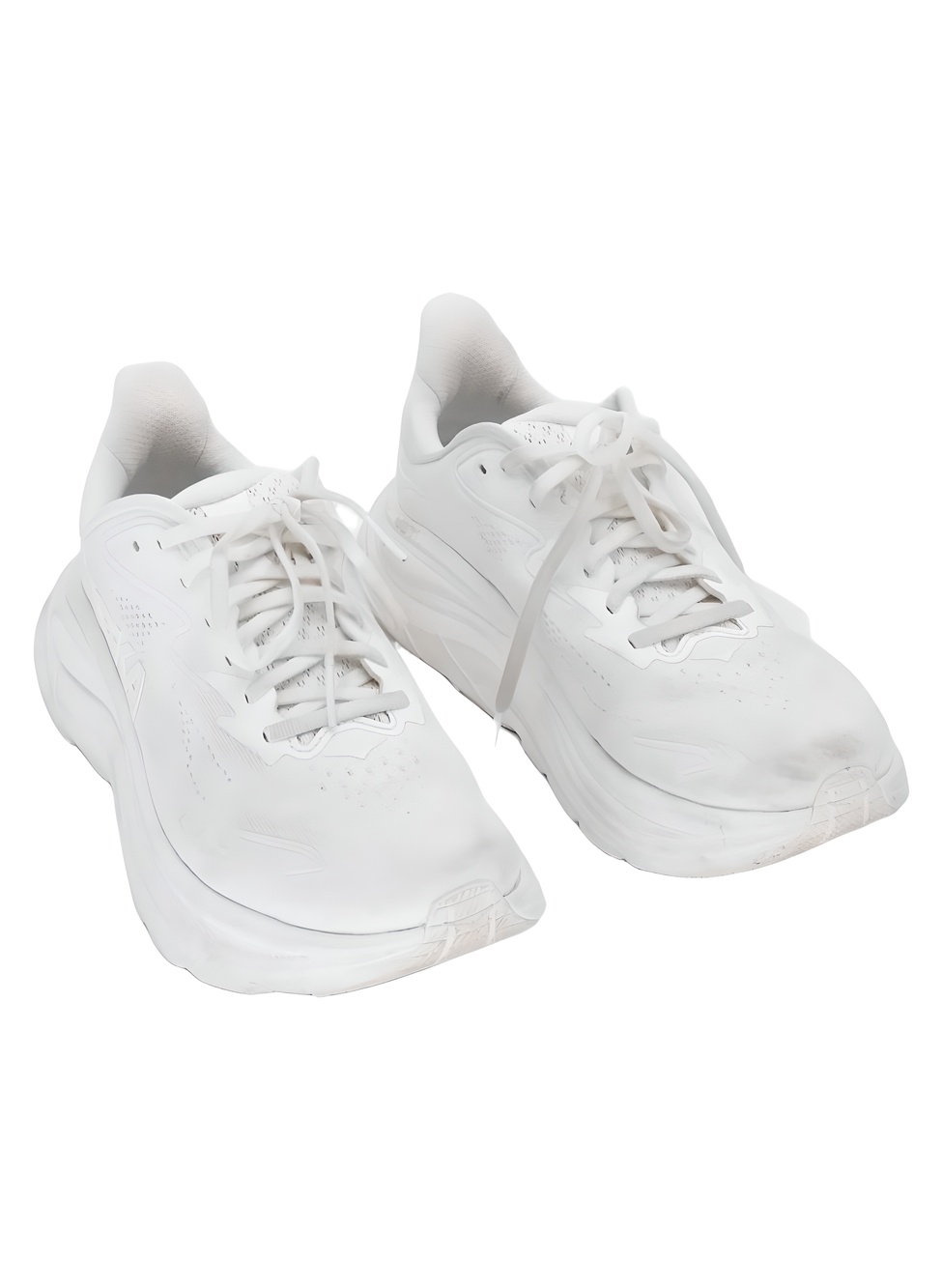 Hoka Clifton 10 Womens White Running Shoes Sneakers Size 7.5B